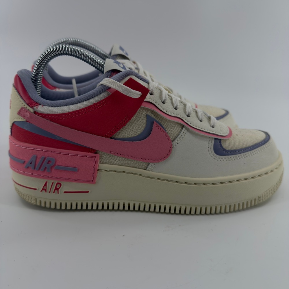 Nike Air Force 1 Shadow Coconut Milk Pink Indigo Womens 7.5 Sneaker